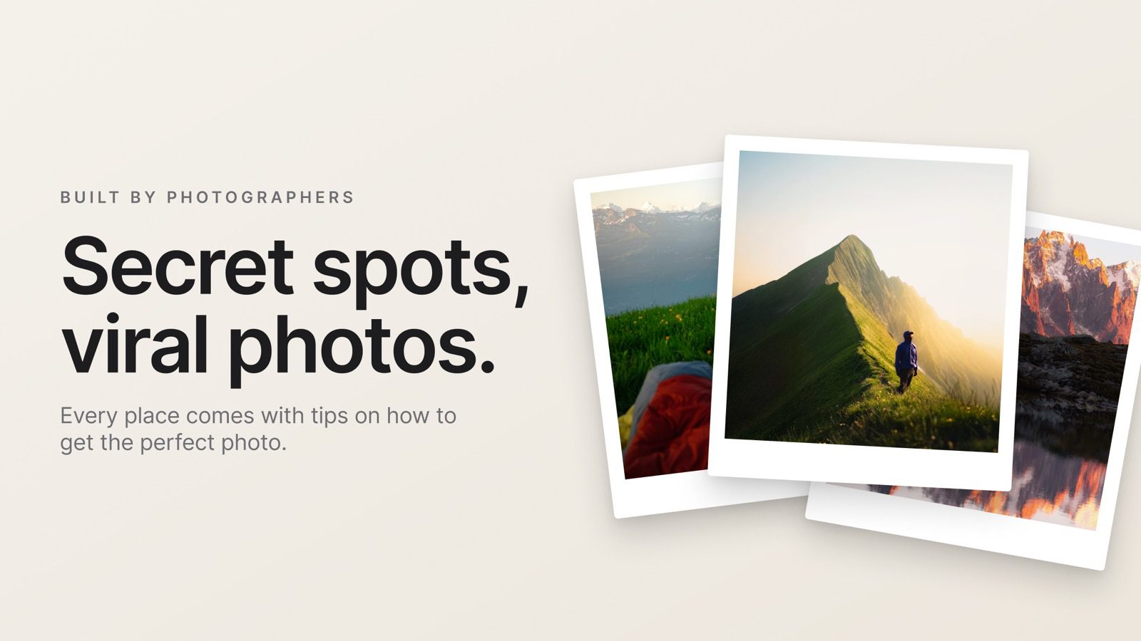 Secret spots, viral photos