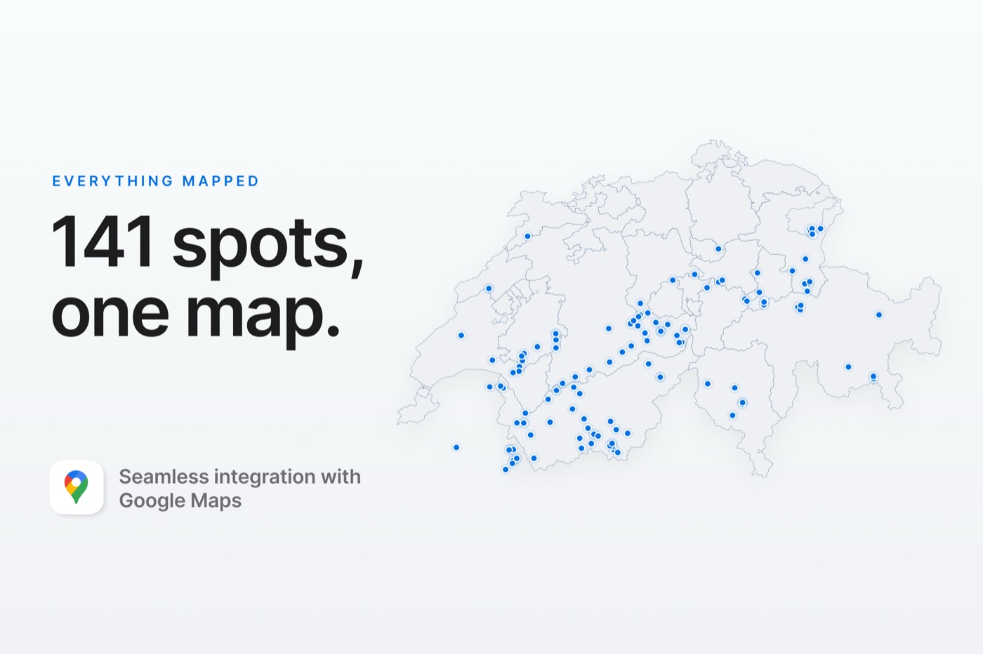 141 spots, one map
